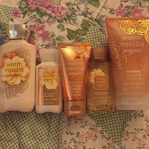 Bath & Body Works Warm Vanilla Sugar body care set